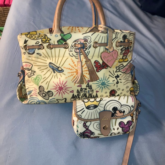 Dooney & Bourke Handbags - Dooney & Bourke Colorful Disney Satchel Set RARE